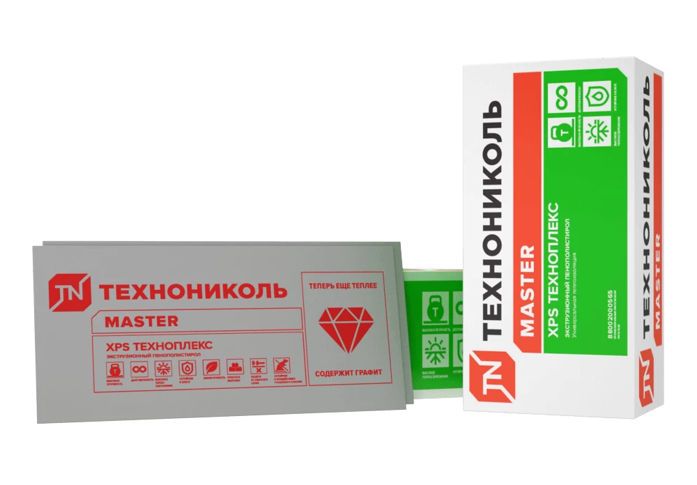 Экструдированный пенополистирол ТЕХНОНИКОЛЬ ТЕХНОПЛЕКС 1180х580х50 мм L-кромка 6 шт