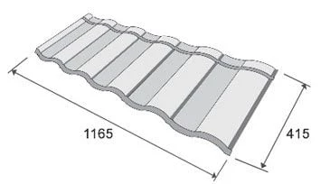 Композитная черепица Metrotile Romana