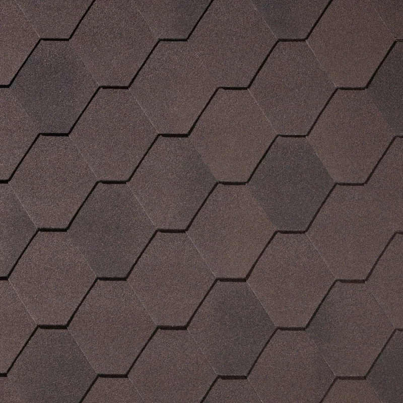 Черепица Quiet Tile Rombica коричневый