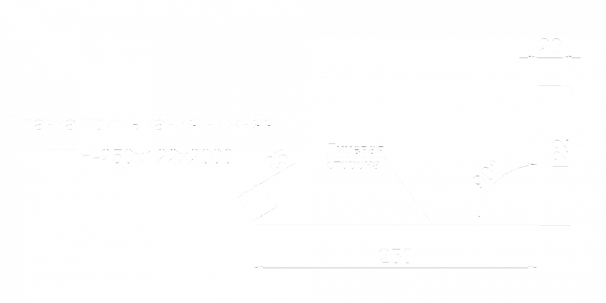 Планка примыкания нижняя
